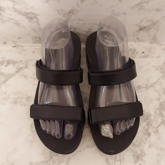 Pre-owned Fitflop Lulu Leather Slides - Picture 3 of 7